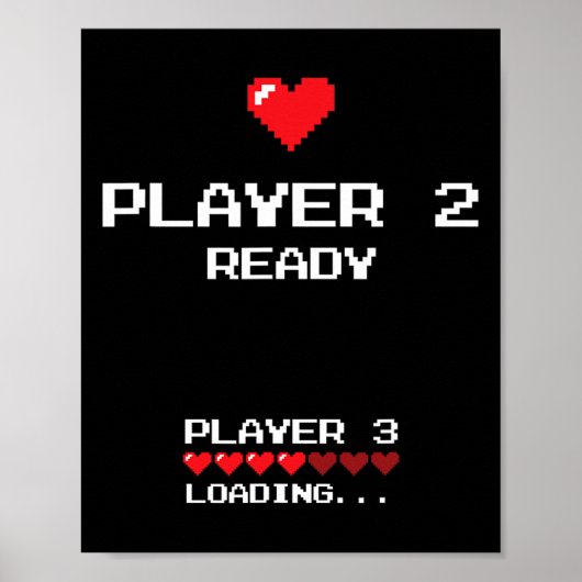 プレイヤー2 プレイヤー3 ローディング - レトロゲーム -  ポスター (正面)