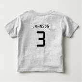 プレイヤー3がお兄さん/お姉さんにレベルアップしました トドラーTシャツ (裏面)