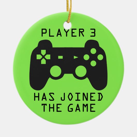 プレイヤー3がゲームに参加した セラミックオーナメント (正面)