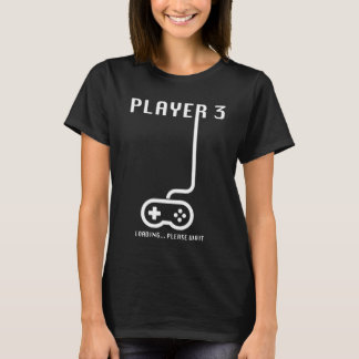 プレイヤー3ゲームのゲーマー妊娠アナウンスの読み込み Tシャツ