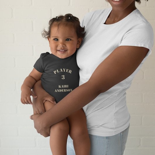 プレイヤー3 （砂の中） ベビーボディスーツ