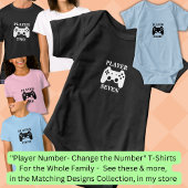 プレイヤー7のゲーマーTシャツに変更 ベビーボディスーツ