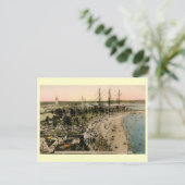 プレイランドアミューズメントパーク，ライ，ニューヨークヴィンテージ ポストカード (スタンド正面)