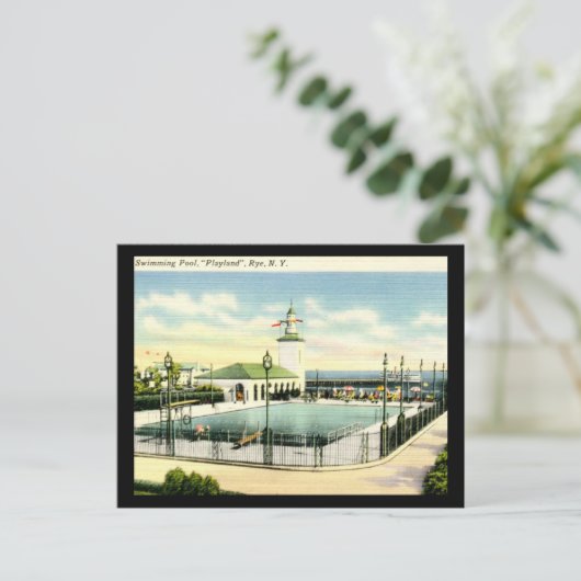 プレイランド、ライ、ニューヨークヴィンテージ ポストカード (スタンド正面)