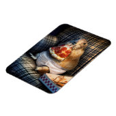 プレイリードッグ·食べ物のピザ マグネット (左側)