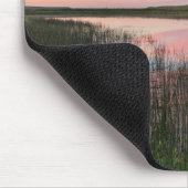 プレイリー池が輝く日の出の雲を映す マウスパッド (コーナー)