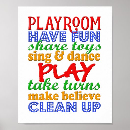 プレイルームポスター ポスター (正面)