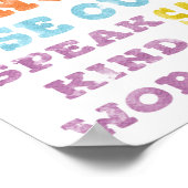 プレイルームルールポスターレインボーウォーター色 ポスター (角)