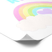 プレイルーム 遊び尽くそう パステル レインボー ポスター (角)