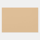 プレインアーモンドウッド木材タンシェード3トーン ラッピングペーパーシート (正面2)