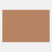 プレインアーモンドシュガーヘンナブラウンシェード3トーン ラッピングペーパーシート (正面2)