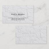 プレインウォールブリックモダンコンサルタント名刺 名刺 (正面/裏面)