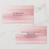 プレインエレガントピモダンンクのミニマル 名刺 (正面/裏面)