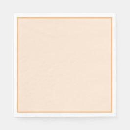 プレインオレンジ紙ナプキン スタンダードランチョンナプキン