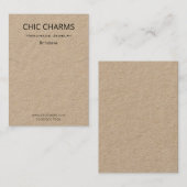 プレインクラフトネックレスチャームペンダントホルダーディスプレイ 名刺 (正面/裏面)