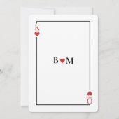 プレイングカード ラスベガス カジノ ウェディング 招待状 (裏面)