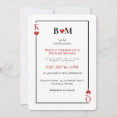 プレイングカード ラスベガス カジノ ウェディング 招待状 (正面)