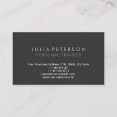 プレイングレーフィットネスパーソナルトレーナー名刺 名刺 (裏面)