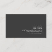 プレイングレー白黒モノグラム名刺 名刺 (裏面)