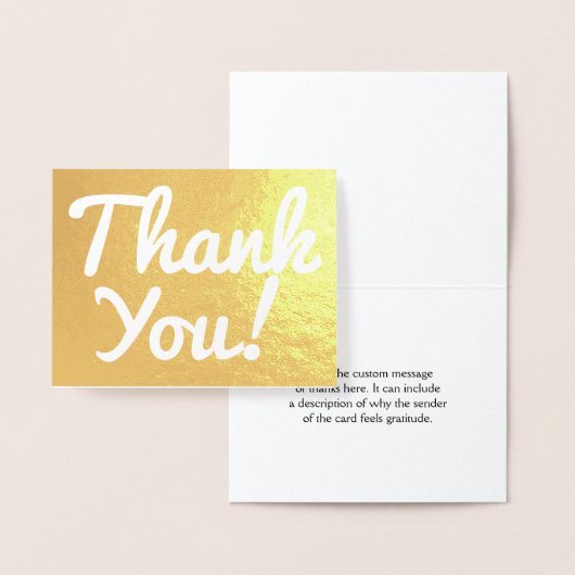 プレインゴールドフォイル「ありがとう！」 カード (ディスプレー)