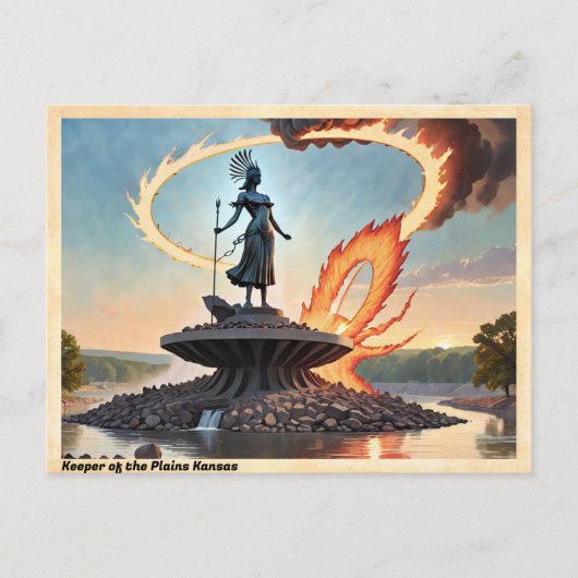 プレインズカンザスヴィンテージ旅行のキーパー ポストカード (正面)
