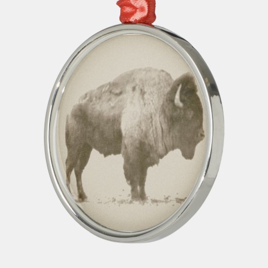 プレインズバイソン メタルオーナメント (左)