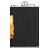 プレインズバッファロー走 – アメリカのバッファローのアートワーク フラスク (裏面)