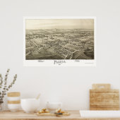 プレインズパノラママップ – 1892 ポスター (キッチン)