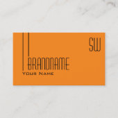 プレインタイガーオレンジシックとイニシャルプロフェッショナル 名刺 (正面)