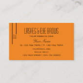 プレインタイガーオレンジシックとモノグラムプロフェッショナル 名刺 (裏面)