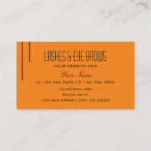 プレインタイガーオレンジシンプルのモダンプロフェッショナル 名刺 (裏面)