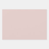 プレインダストマウベロスバニラピンクシェード3トーン ラッピングペーパーシート (正面)