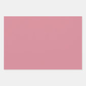 プレインチューリップスイカ赤面ピンクシェード3トーン ラッピングペーパーシート (正面3)