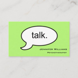 プレイントーク心理療法士モダン名刺 名刺