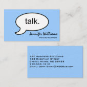 プレイントーク心理療法士モダン名刺 名刺 (正面/裏面)