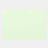 プレインニャン淡い色のザジングリーンシェード3トーン ラッピングペーパーシート (正面)