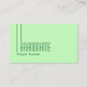 プレインパステルグリーンとフォトプロフェッショナル モダン 名刺 (正面)