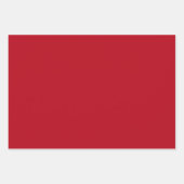 プレインパプリカレッド ラッピングペーパーシート (正面)