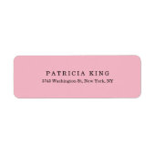 プレインピクラシカルンク淡い色のミニマルプロフェッショナル ラベル (正面)