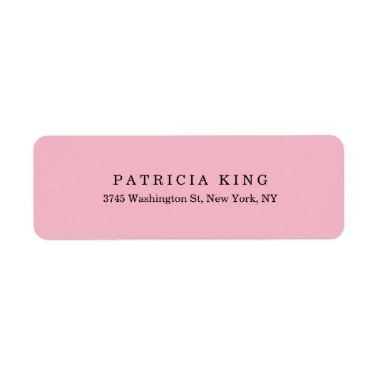プレインピクラシカルンク淡い色のミニマルプロフェッショナル ラベル (正面)