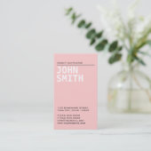 プレインピンクセメント契約業者の名刺 名刺 (スタンド正面)