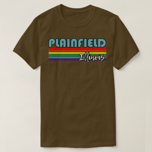 プレインフィールドイリノイプライドプレインフィールドLGBTギフトLG Tシャツ (デザイン正面)