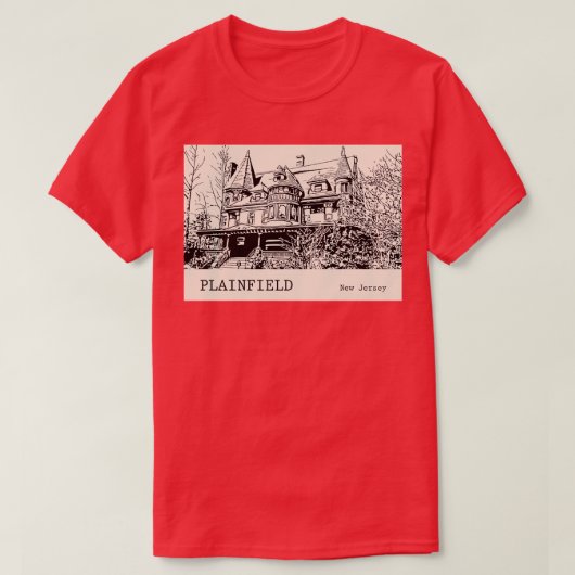 プレインフィールドニュージャージー Tシャツ (デザイン正面)