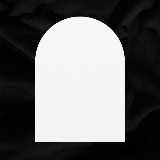 プレインホワイトアーチ空白のスタイル結婚ズ 招待状