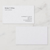 プレインミニマルプロフェッショナルクラシカルパール 名刺 (正面/裏面)