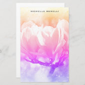 プレインミニマルプロフェッショナルフラワーデザイン 便箋 (正面/裏面)