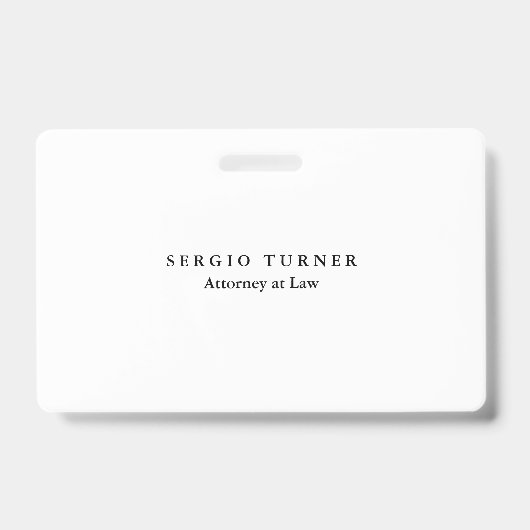 プレインミニマルプロフェッショナル弁護士 バッジ (Front)