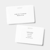 プレインミニマルプロフェッショナル弁護士 バッジ (Front & Back)