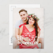 プレインミラクルズレタリングホリデイ妊娠 案内ポストカード (正面/裏面)