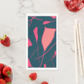 プレインモダンピンク紙ゲストタオル (インサイチュ)